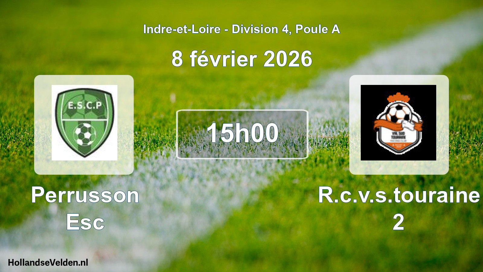 Scheduled Match: Perrusson Esc - R.c.v.s.touraine 2 (8 February 2026)