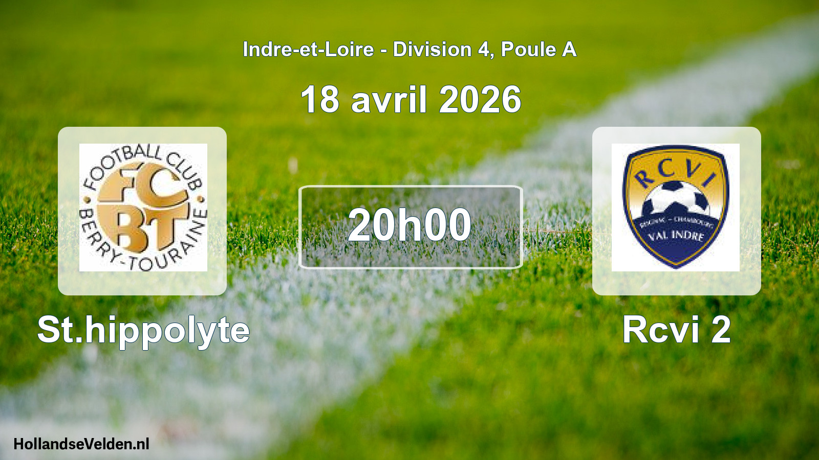 Geplande wedstrijd: St.hippolyte - Rcvi 2 (18 avril 2026)
