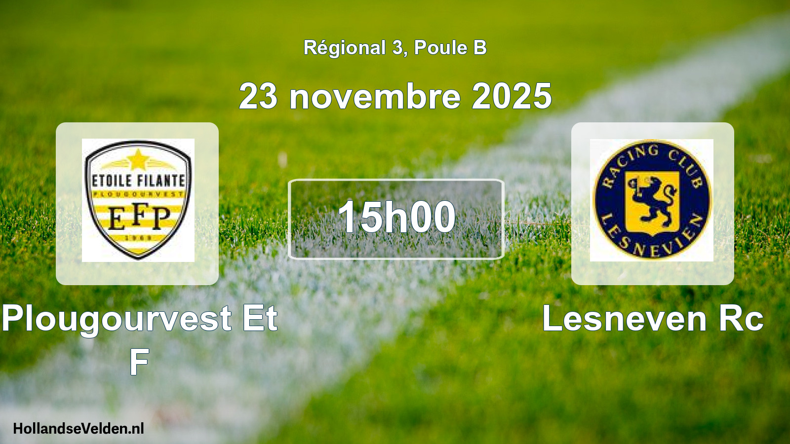 Scheduled Match: Plougourvest Et F - Lesneven Rc (23 November 2025)