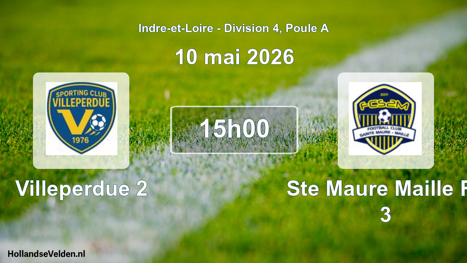 Scheduled Match: Villeperdue 2 - Ste Maure Maille Fc 3 (10 May 2026)