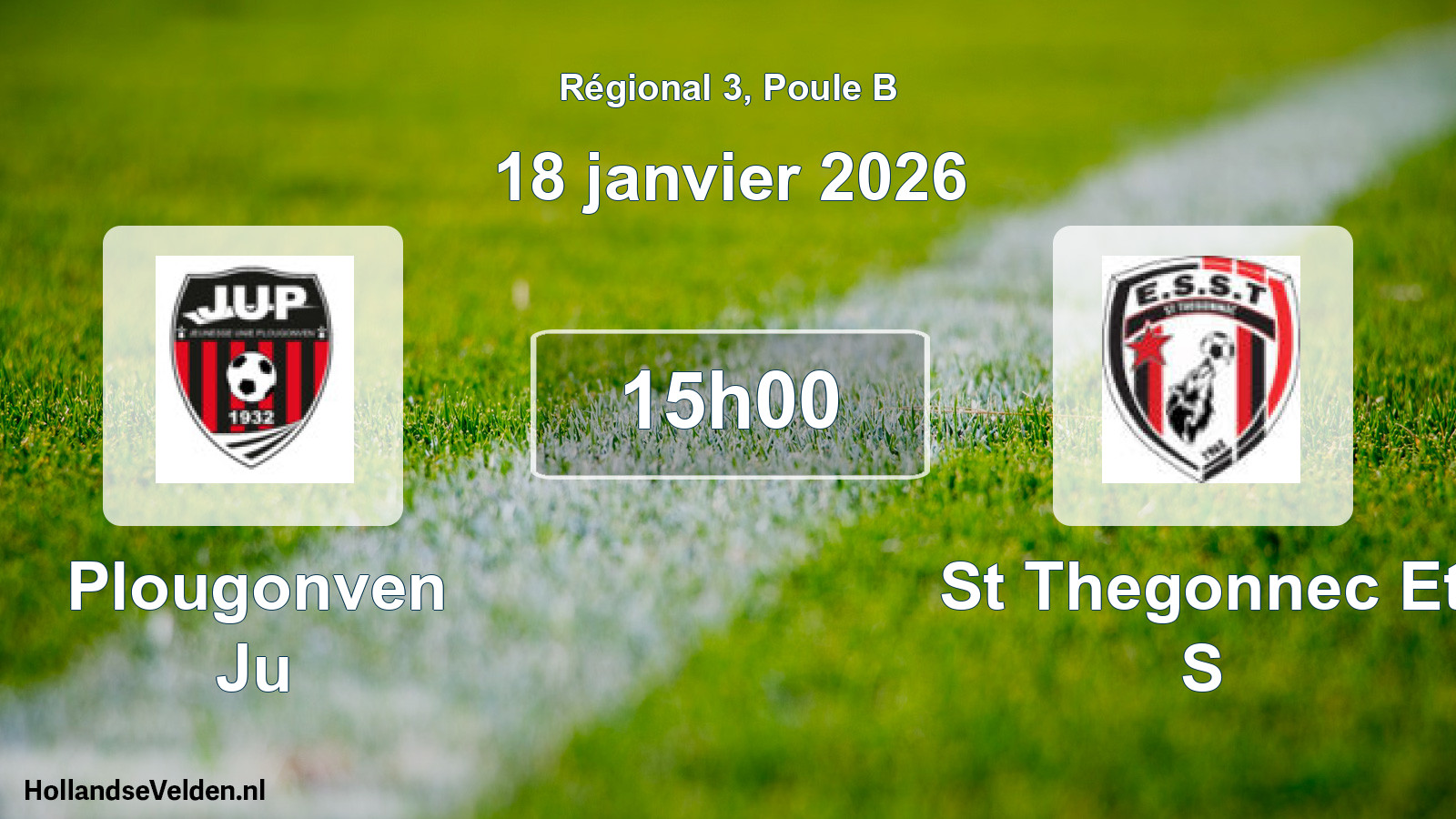 Geplande wedstrijd: Plougonven Ju - St Thegonnec Et S (18 janvier 2026)