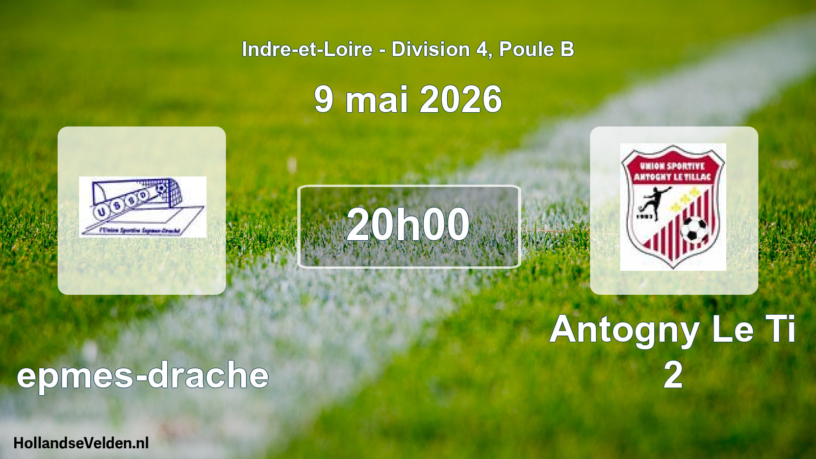Geplande wedstrijd: Sepmes-drache - Antogny Le Ti 2 (9 mei 2026)