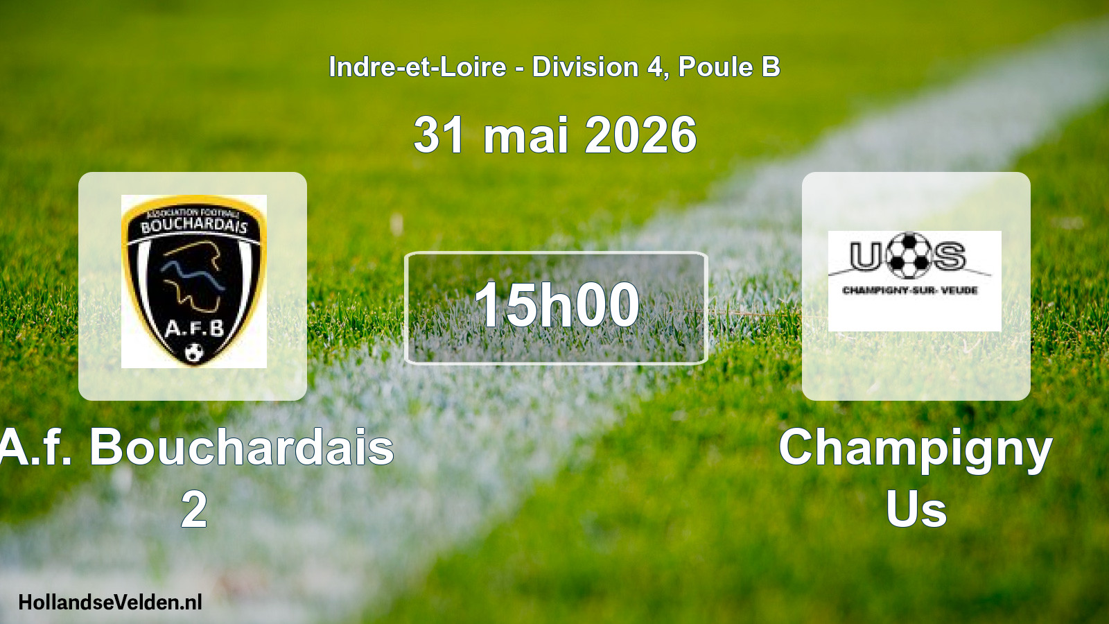 Geplande wedstrijd: A.f. Bouchardais 2 - Champigny Us (31 mai 2026)