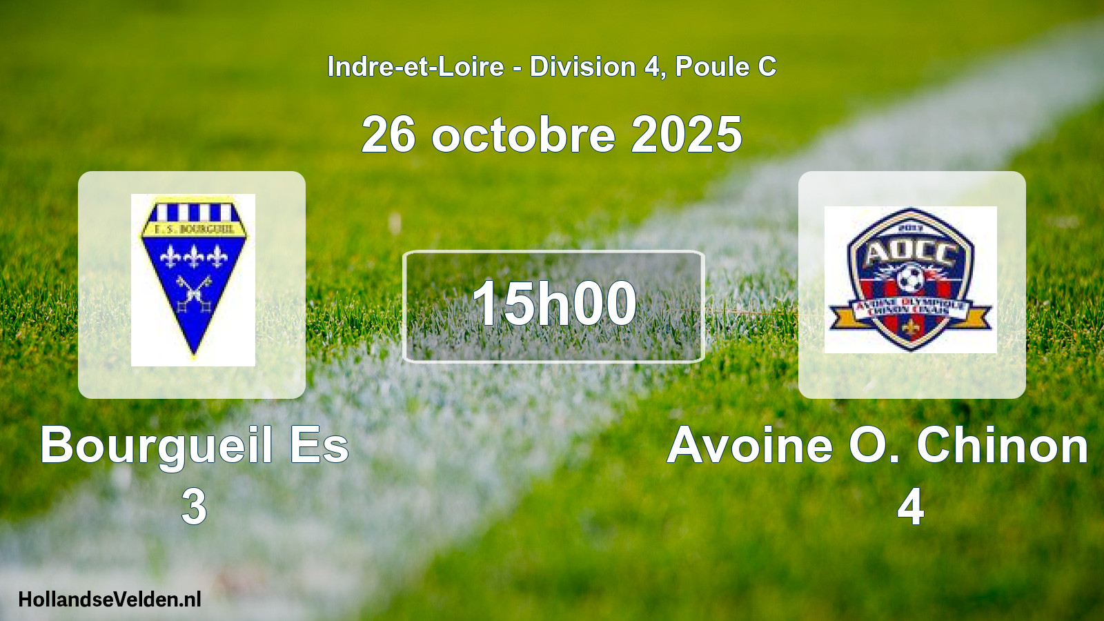 Scheduled Match: Bourgueil Es 3 - Avoine O. Chinon C. 4 (26 October 2025)