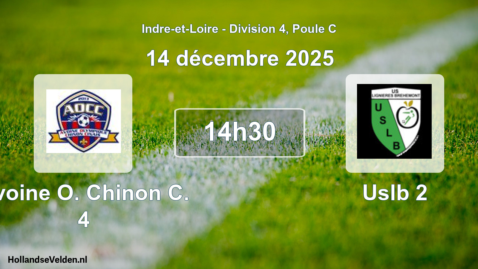 Scheduled Match: Avoine O. Chinon C. 4 - Uslb 2 (14 December 2025)
