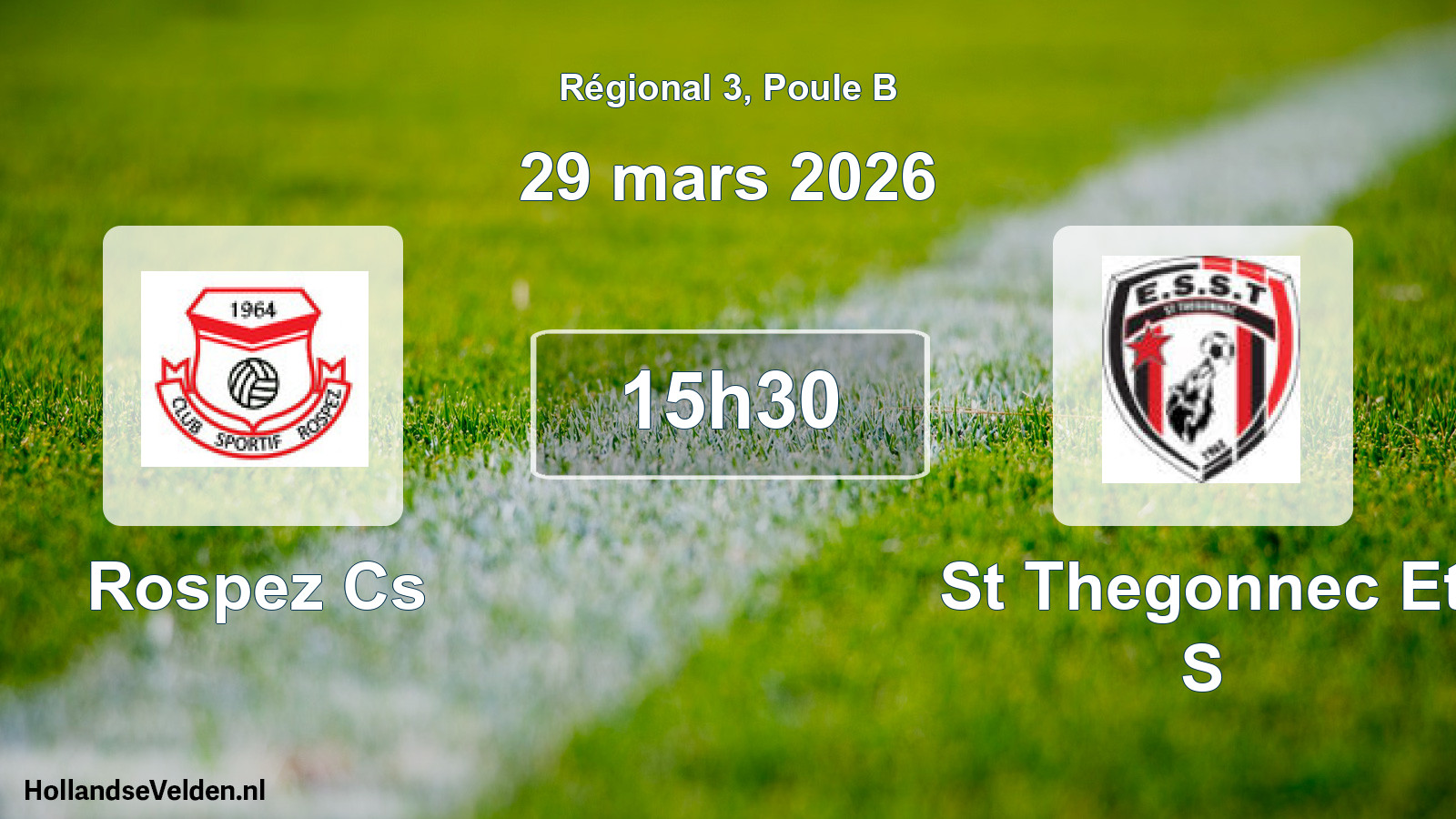 Scheduled Match: Rospez Cs - St Thegonnec Et S (29 March 2026)