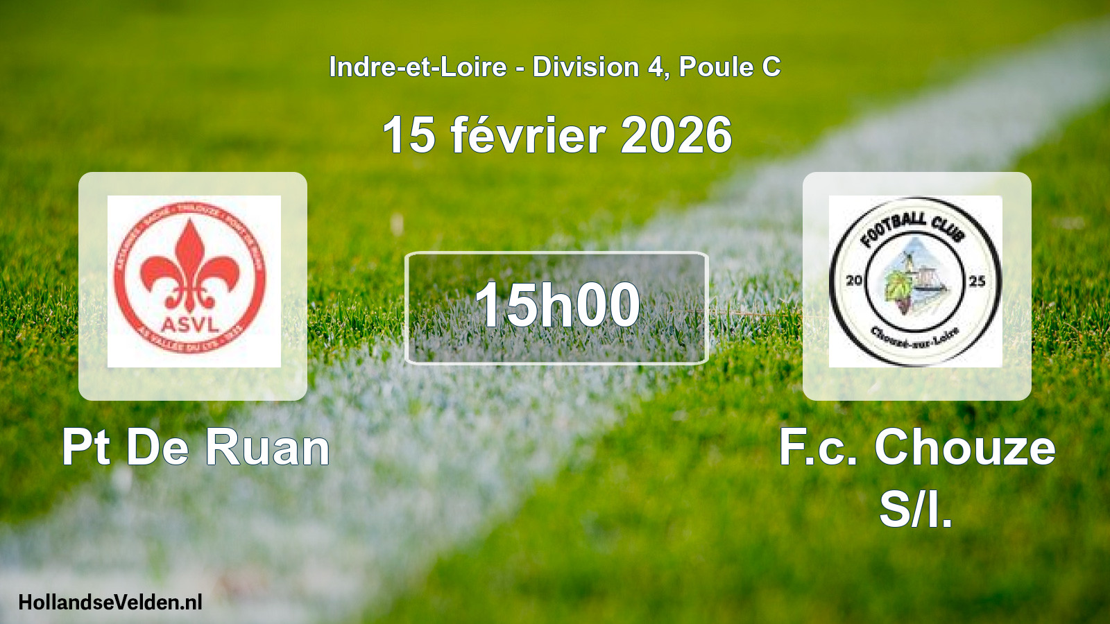 Geplande wedstrijd: Pt De Ruan - F.c. Chouze S/l. (15 februari 2026)