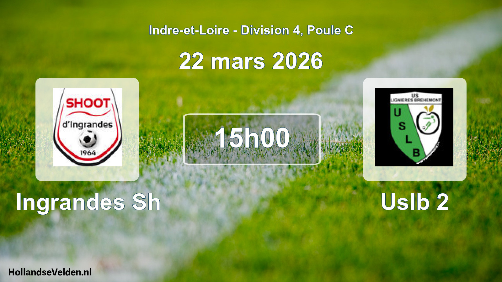Scheduled Match: Ingrandes Sh - Uslb 2 (22 March 2026)