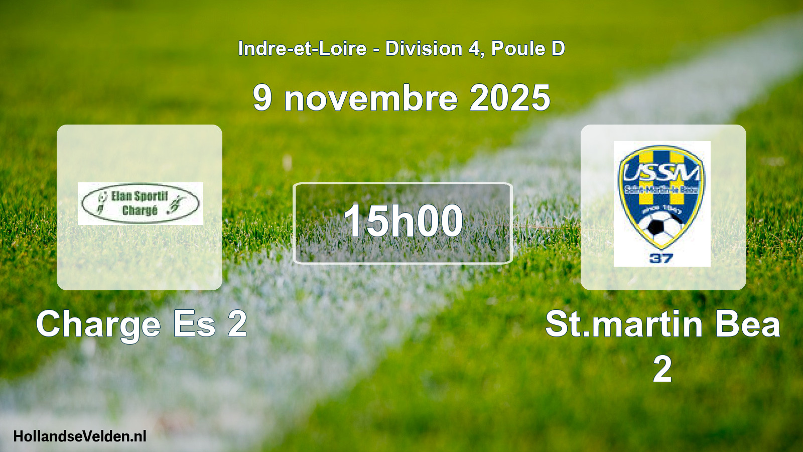 Geplande wedstrijd: Charge Es 2 - St.martin Bea 2 (9 novembre 2025)