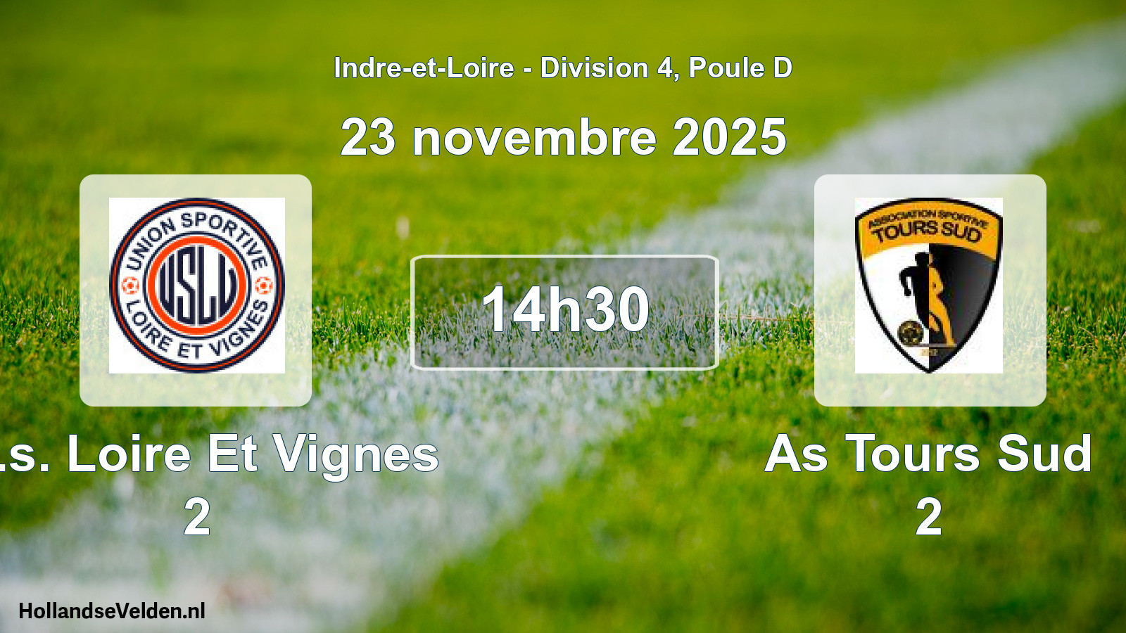 Geplande wedstrijd: U.s. Loire Et Vignes 2 - As Tours Sud 2 (23 november 2025)