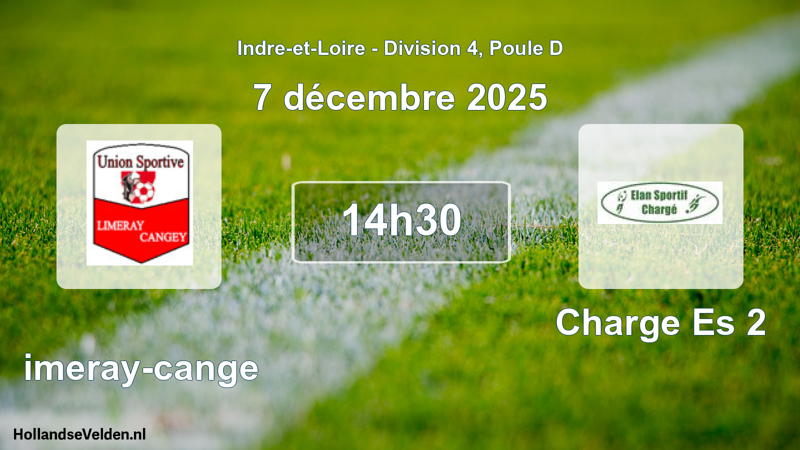 Geplande wedstrijd: Limeray-cange - Charge Es 2 (7 décembre 2025)