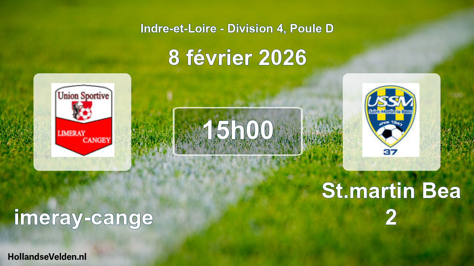 Geplande wedstrijd: Limeray-cange - St.martin Bea 2 (8 février 2026)