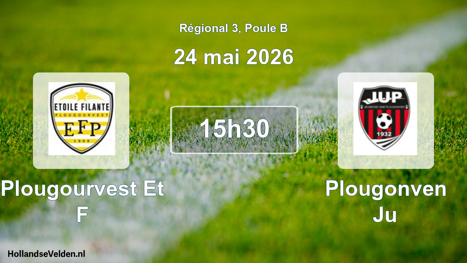 Geplande wedstrijd: Plougourvest Et F - Plougonven Ju (24 mei 2026)