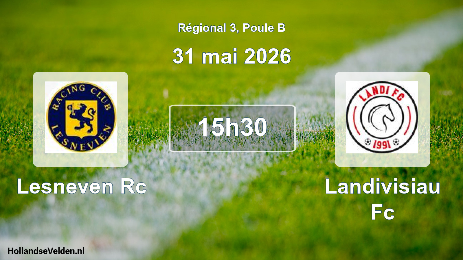 Scheduled Match: Lesneven Rc - Landivisiau Fc (31 May 2026)