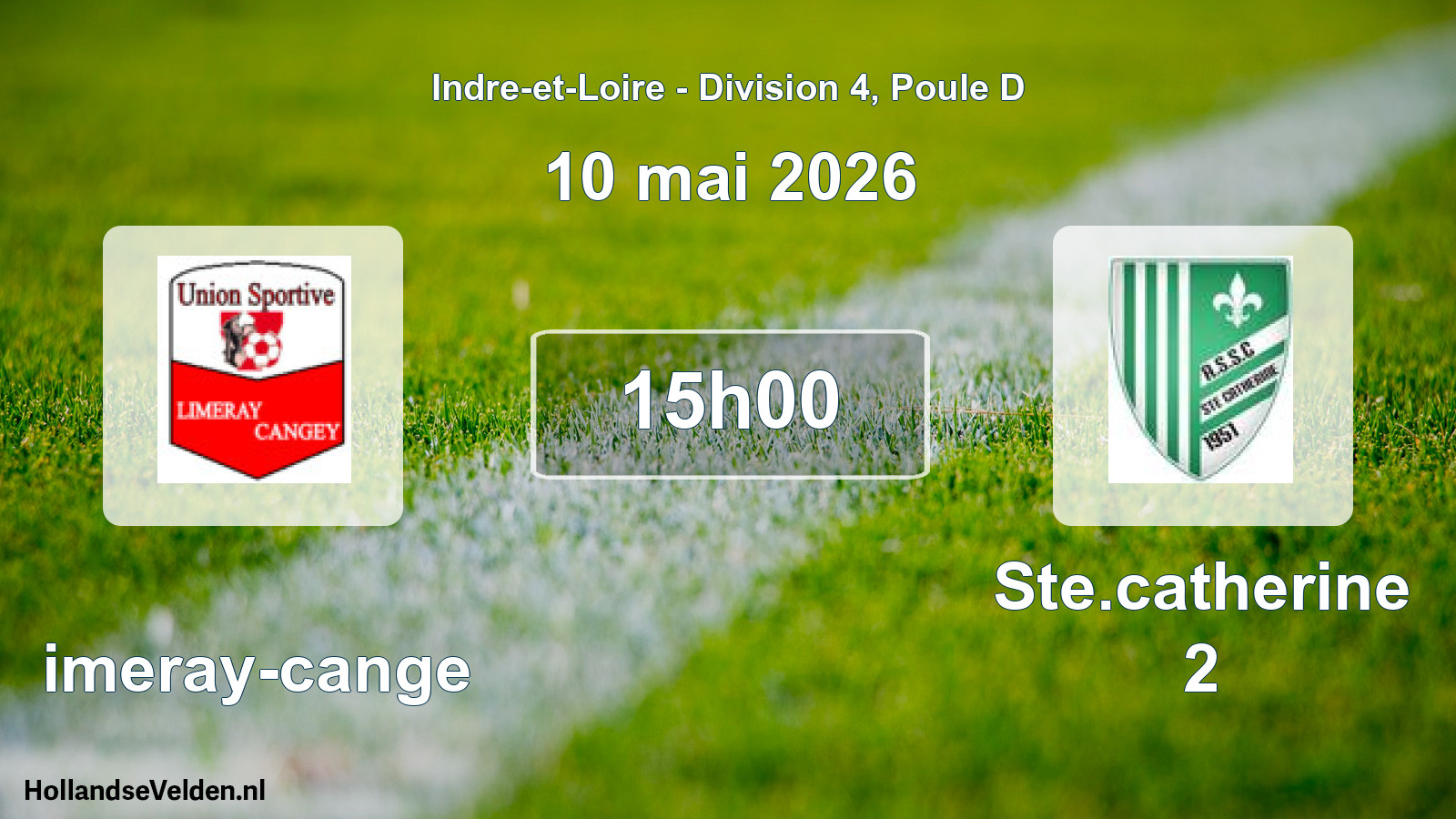 Geplande wedstrijd: Limeray-cange - Ste.catherine 2 (10 mai 2026)