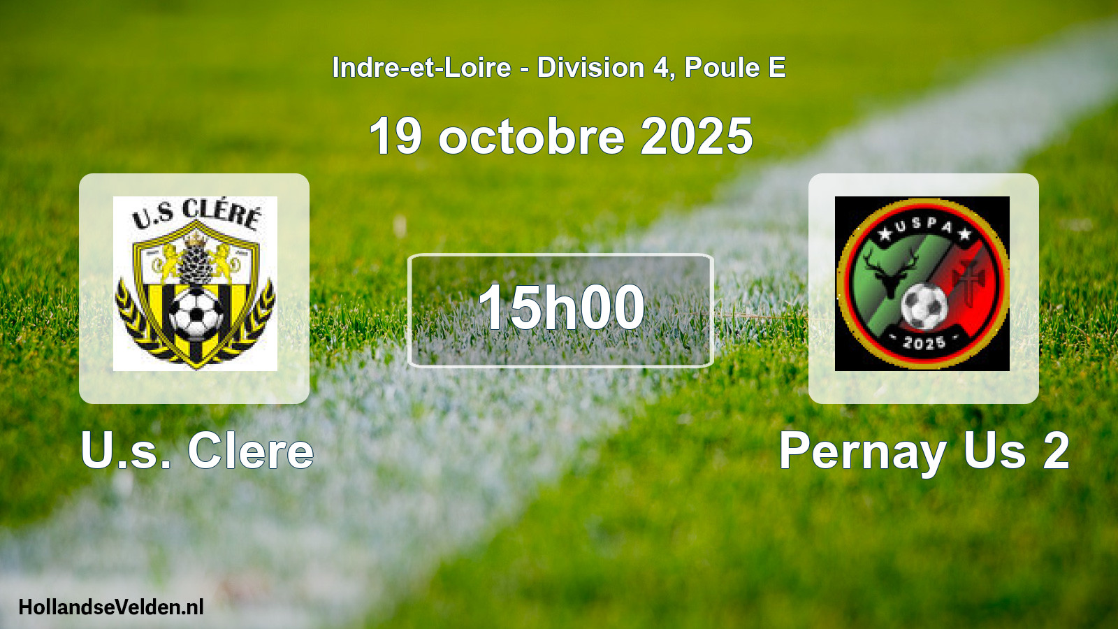 Scheduled Match: U.s. Clere - Pernay Us 2 (19 October 2025)