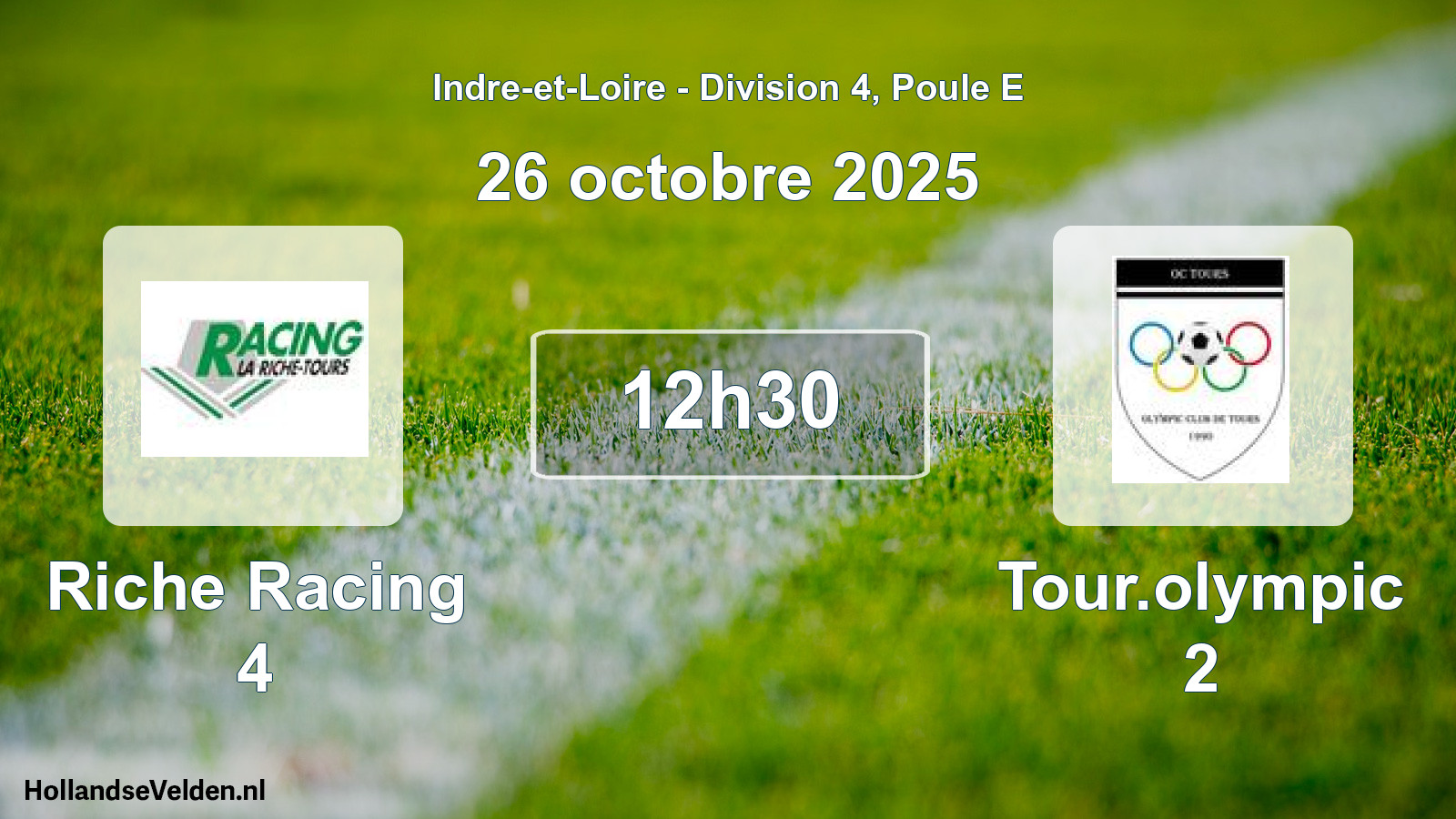 Geplande wedstrijd: Riche Racing 4 - Tour.olympic 2 (26 octobre 2025)