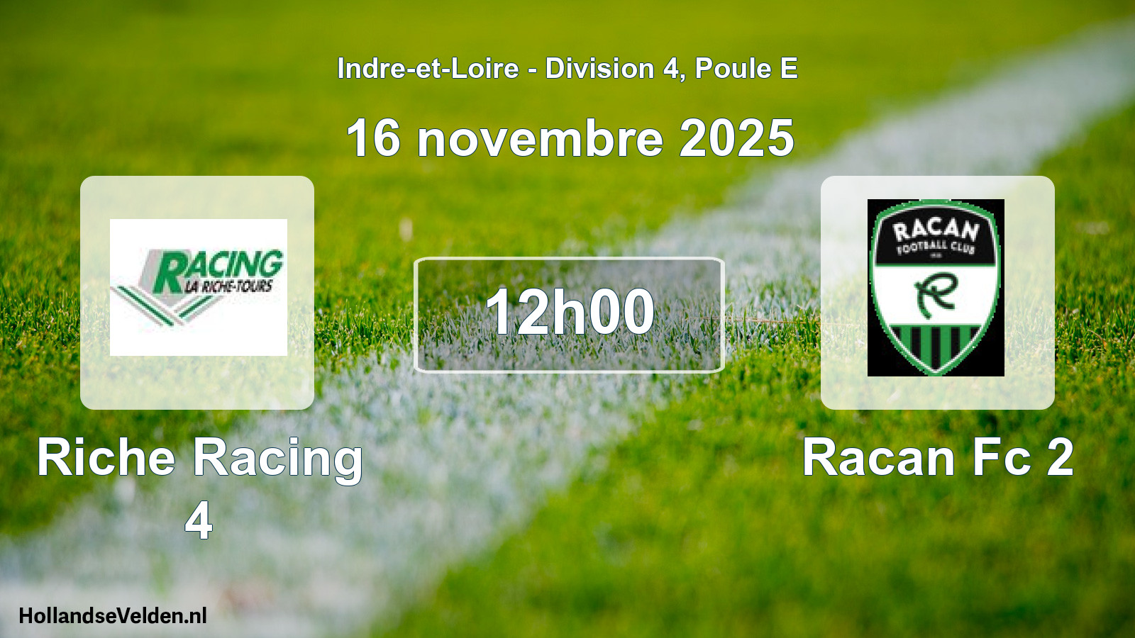 Scheduled Match: Riche Racing 4 - Racan Fc 2 (16 November 2025)