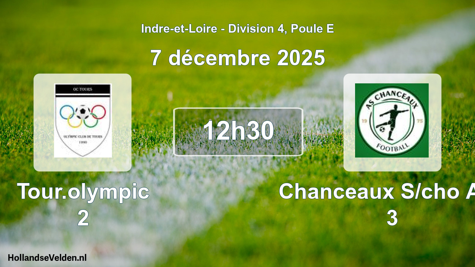 Scheduled Match: Tour.olympic 2 - Chanceaux S/cho A.s. 3 (7 December 2025)