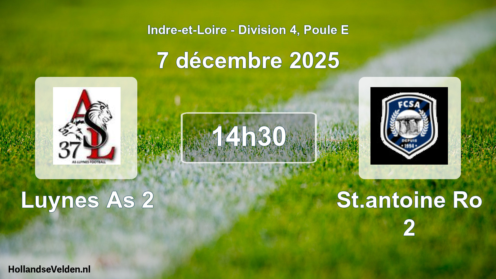 Scheduled Match: Luynes As 2 - St.antoine Ro 2 (7 December 2025)