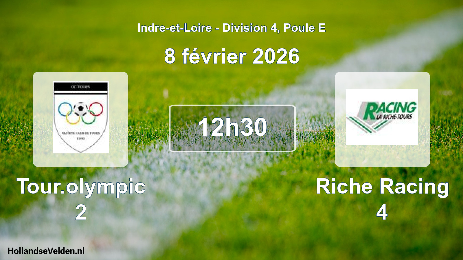 Geplande wedstrijd: Tour.olympic 2 - Riche Racing 4 (8 février 2026)
