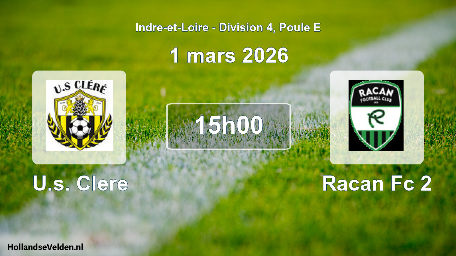 Scheduled Match: U.s. Clere - Racan Fc 2 (1 March 2026)
