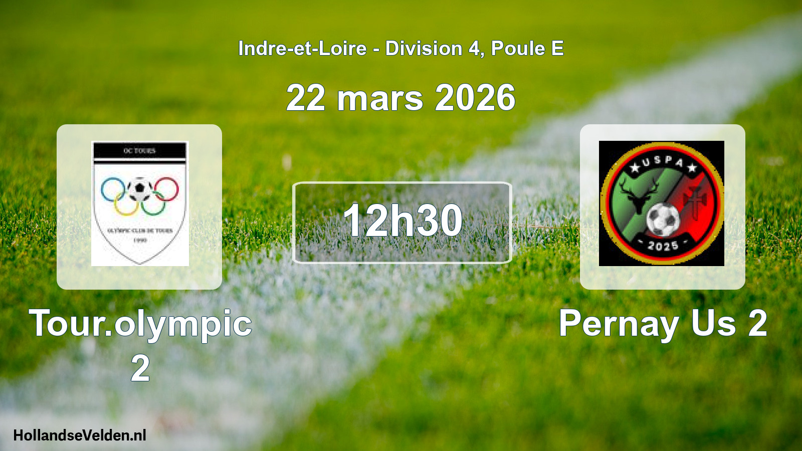 Scheduled Match: Tour.olympic 2 - Pernay Us 2 (22 March 2026)