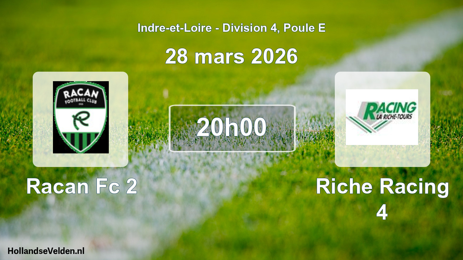Scheduled Match: Racan Fc 2 - Riche Racing 4 (28 March 2026)