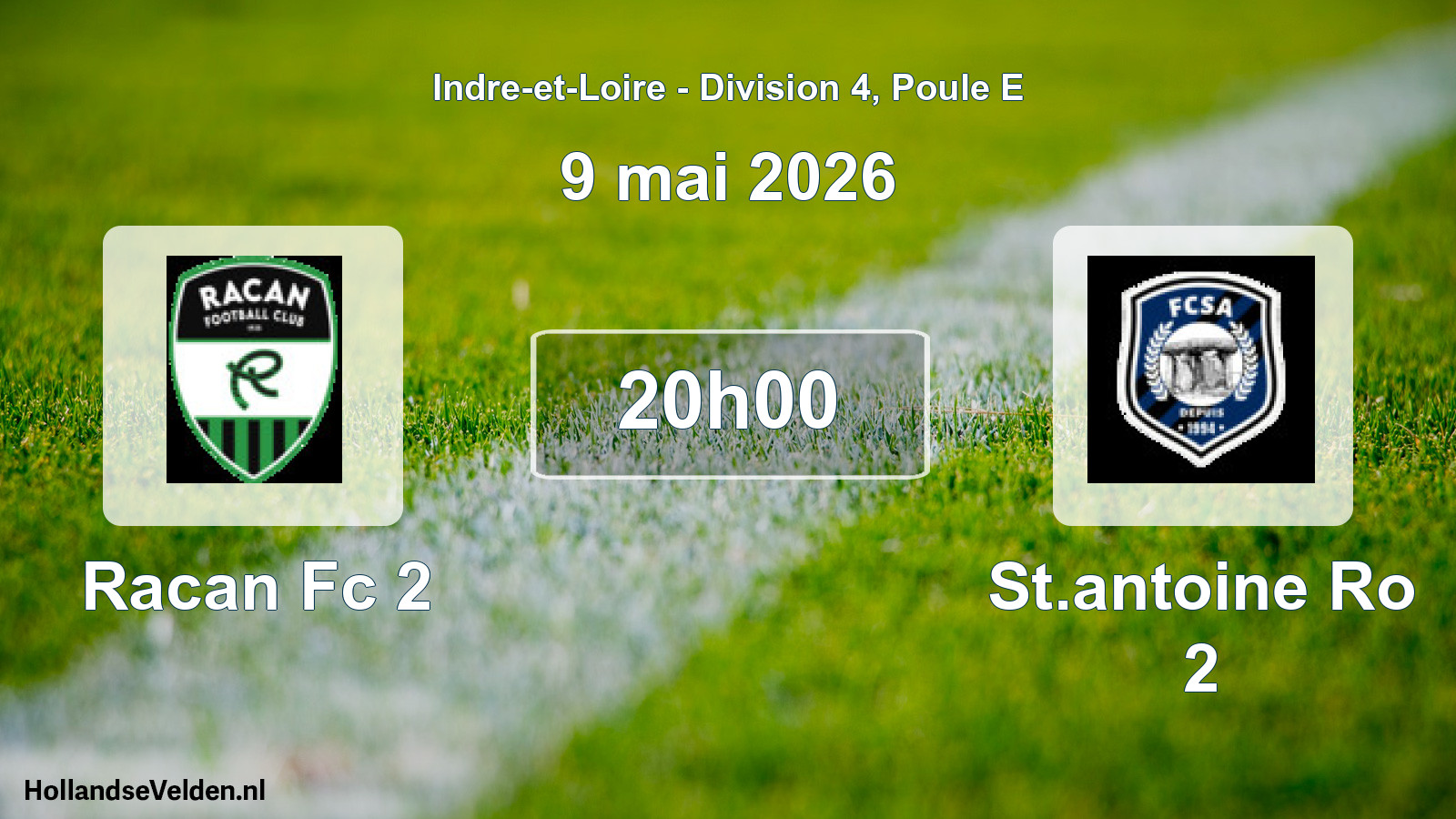 Scheduled Match: Racan Fc 2 - St.antoine Ro 2 (9 May 2026)