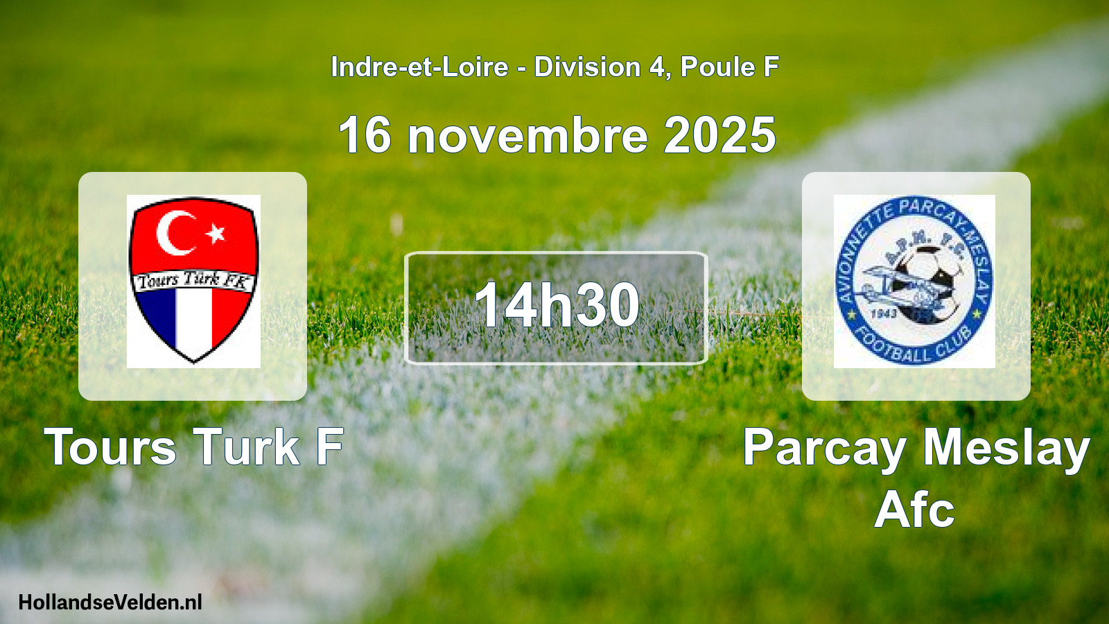 Geplande wedstrijd: Tours Turk F - Parcay Meslay Afc (16 november 2025)
