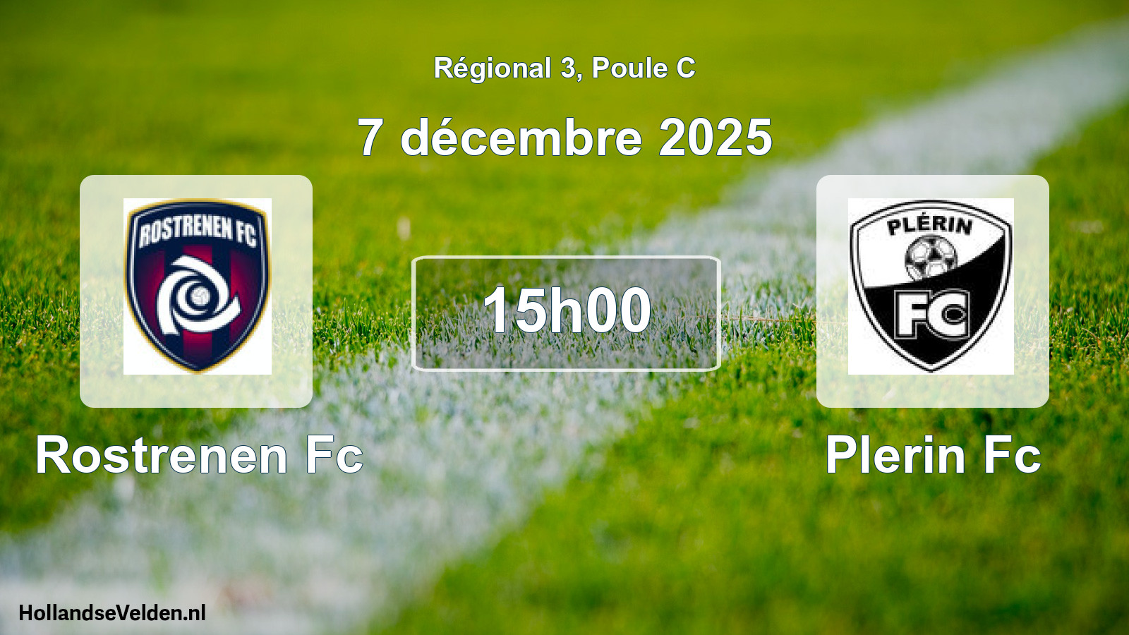 Geplande wedstrijd: Rostrenen Fc - Plerin Fc (7 december 2025)