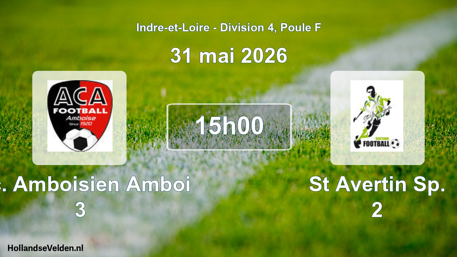Scheduled Match: A.c. Amboisien Amboi 3 - St Avertin Sp. 2 (31 May 2026)