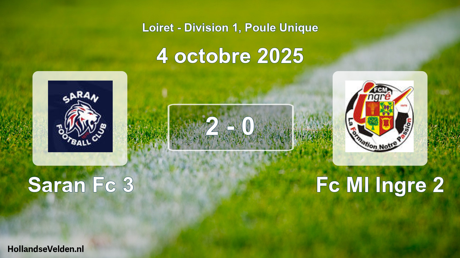 Total number of matches played: Saran Fc 3 - Fc Ml Ingre 2 2 - 0 (4 October 2025)