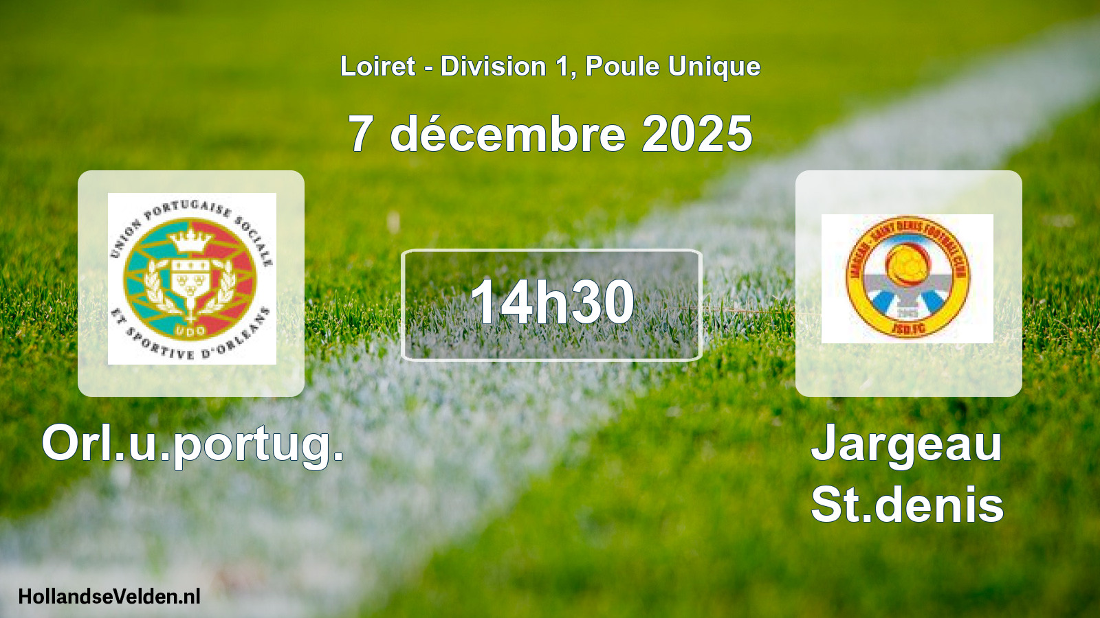 Geplande wedstrijd: Orl.u.portug. - Jargeau St.denis (7 december 2025)