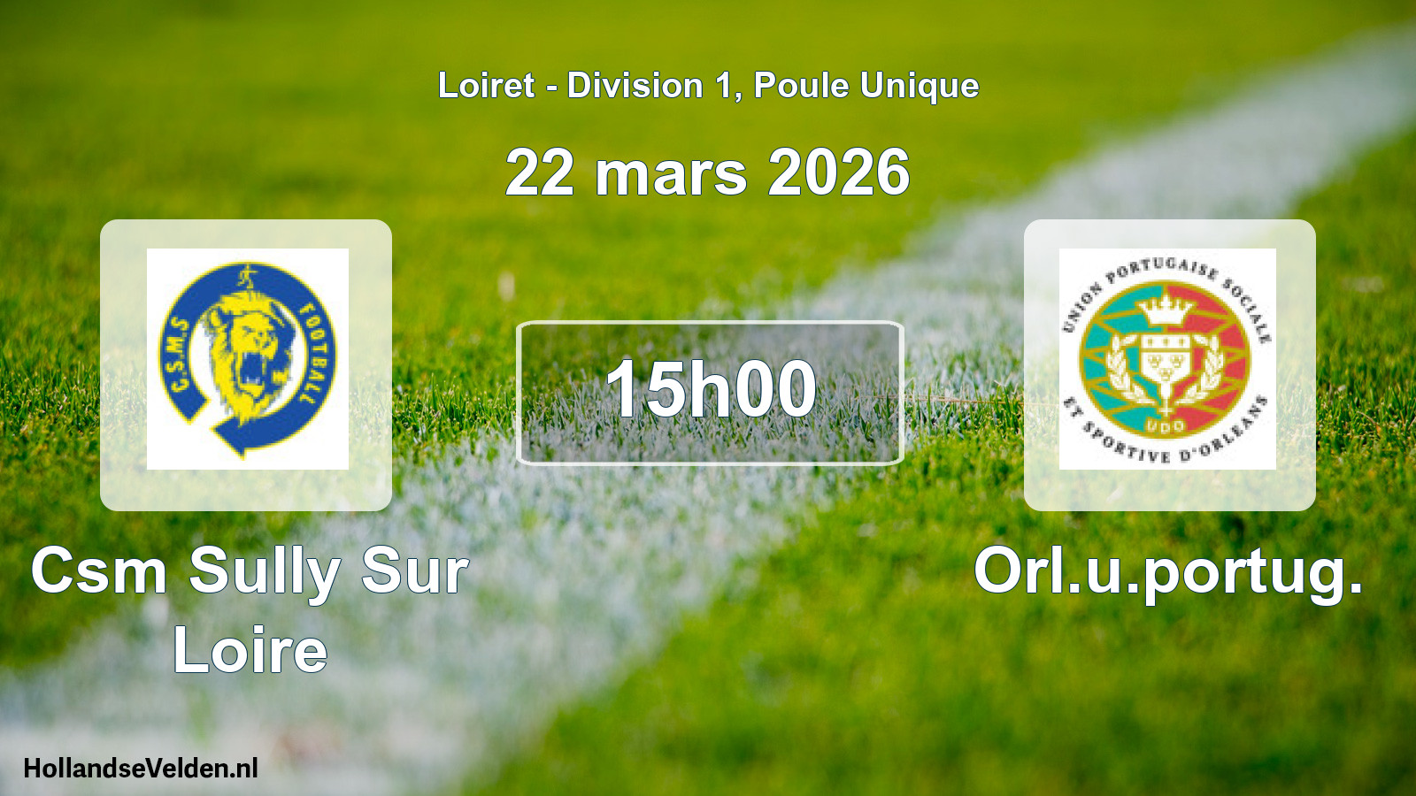 Geplande wedstrijd: Csm Sully Sur Loire - Orl.u.portug. (22 maart 2026)