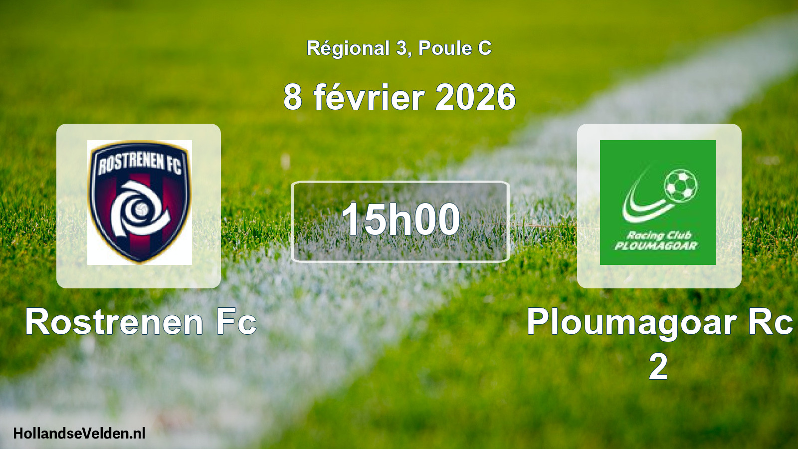 Scheduled Match: Rostrenen Fc - Ploumagoar Rc 2 (8 February 2026)