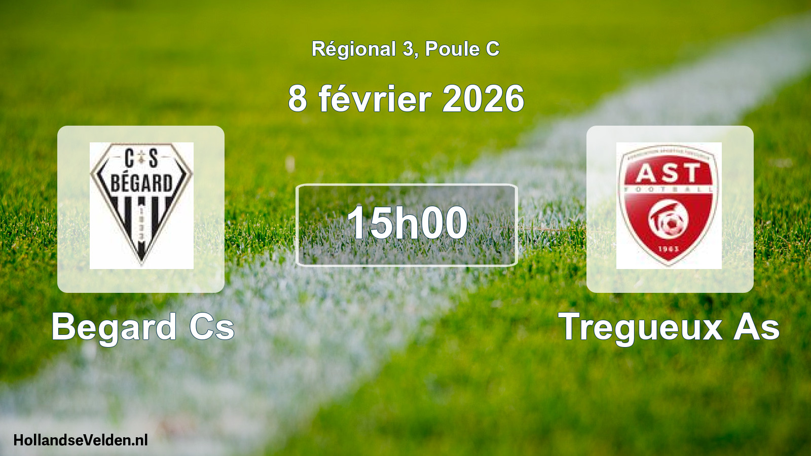 Geplande wedstrijd: Begard Cs - Tregueux As (8 février 2026)
