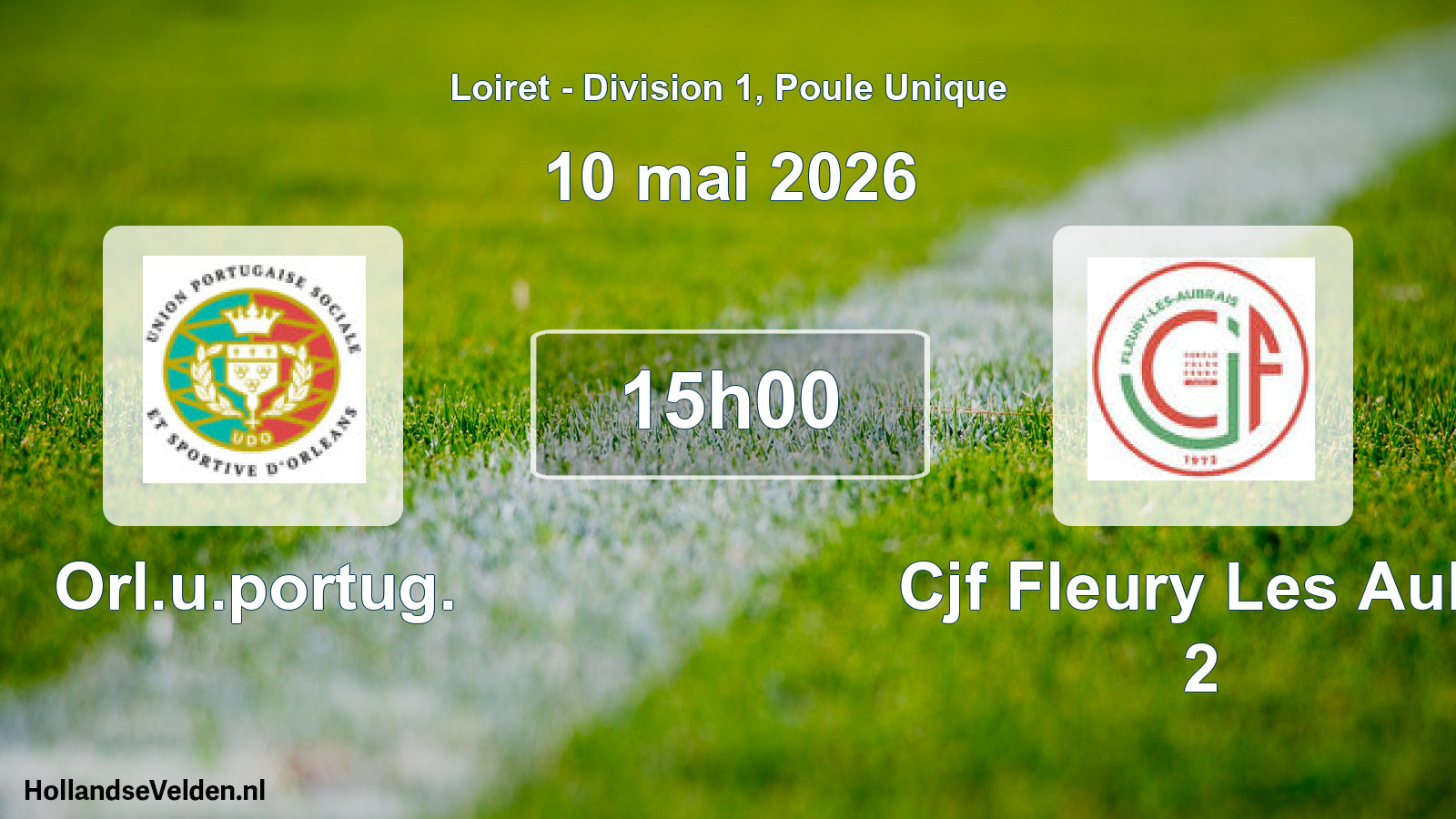Geplande wedstrijd: Orl.u.portug. - Cjf Fleury Les Aub. 2 (10 mai 2026)