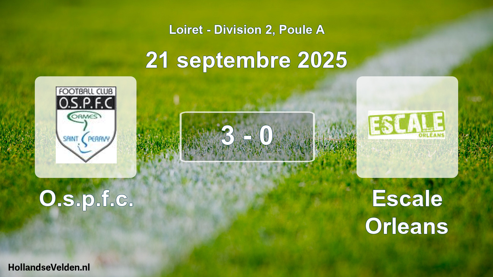 Total number of matches played: O.s.p.f.c. - Escale Orleans 3 - 0 (21 September 2025)