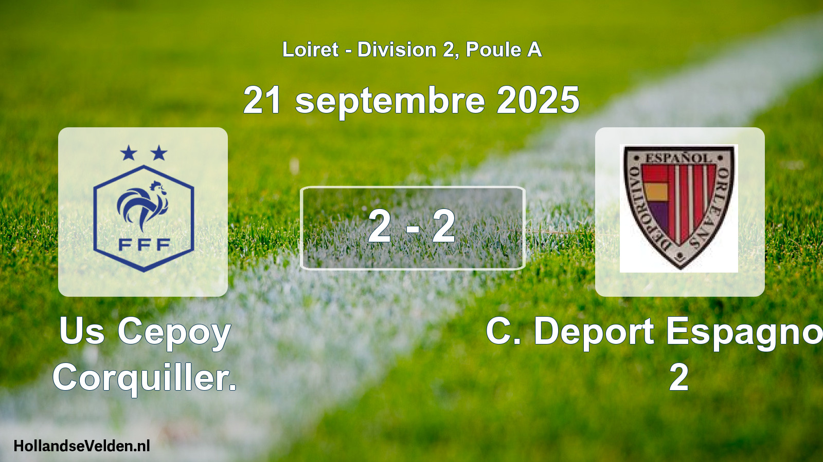 Total number of matches played: Us Cepoy Corquiller. - C. Deport Espagnol O 2 2 - 2 (21 September 2025)