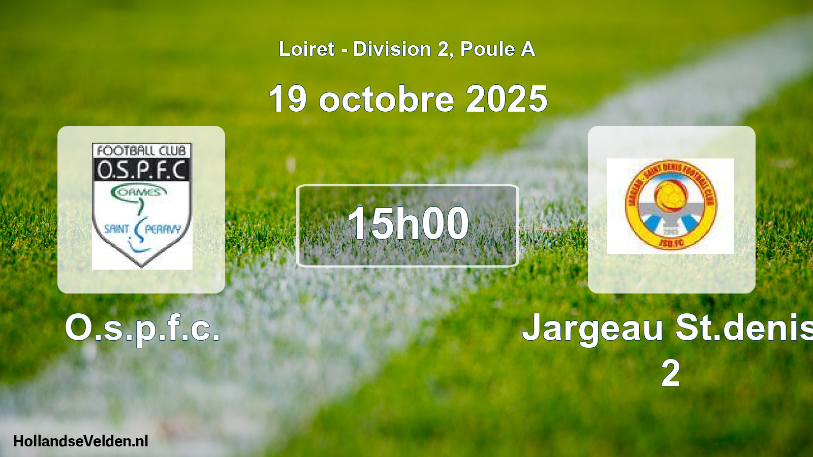 Scheduled Match: O.s.p.f.c. - Jargeau St.denis 2 (19 October 2025)