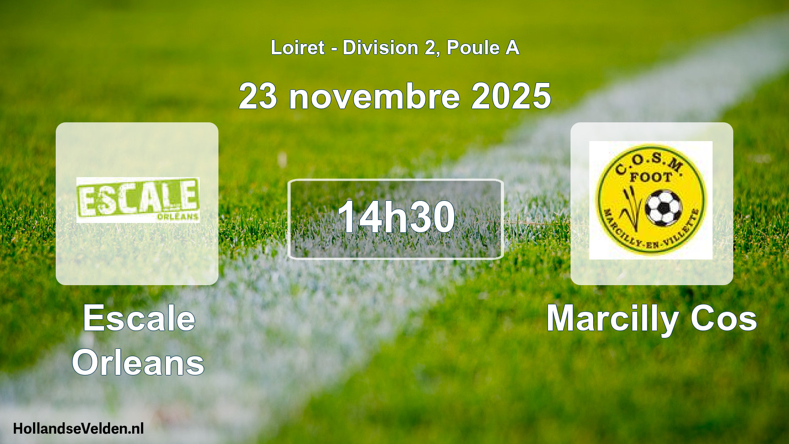 Geplande wedstrijd: Escale Orleans - Marcilly Cos (23 novembre 2025)