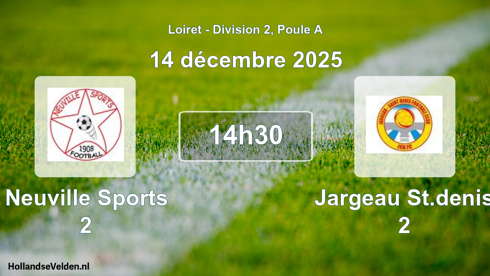 Geplande wedstrijd: Neuville Sports 2 - Jargeau St.denis 2 (14 décembre 2025)