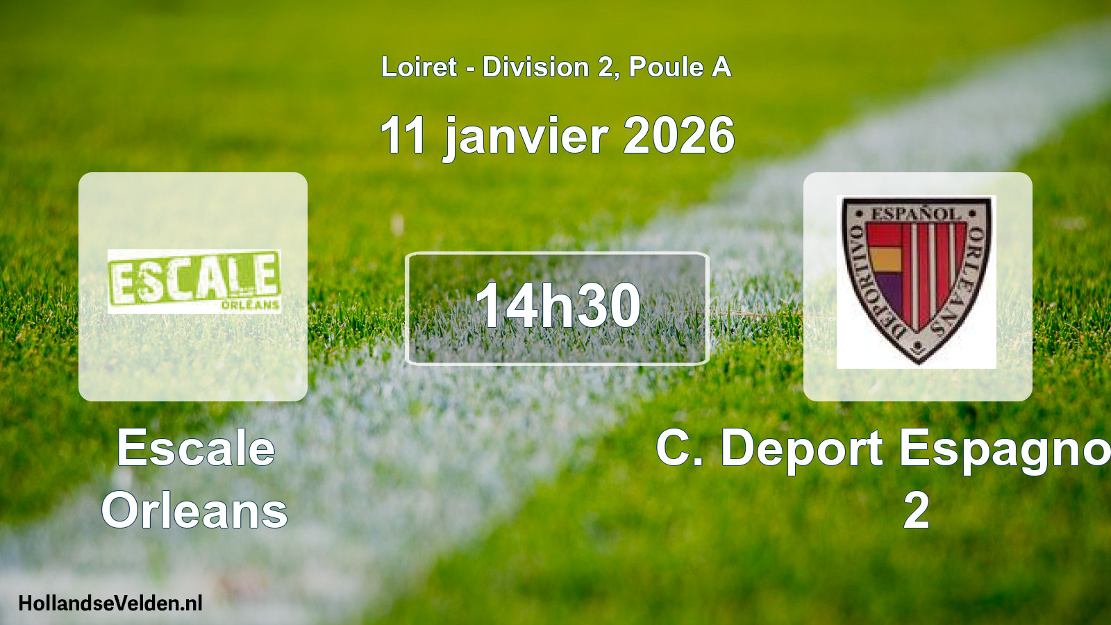 Geplande wedstrijd: Escale Orleans - C. Deport Espagnol O 2 (11 januari 2026)