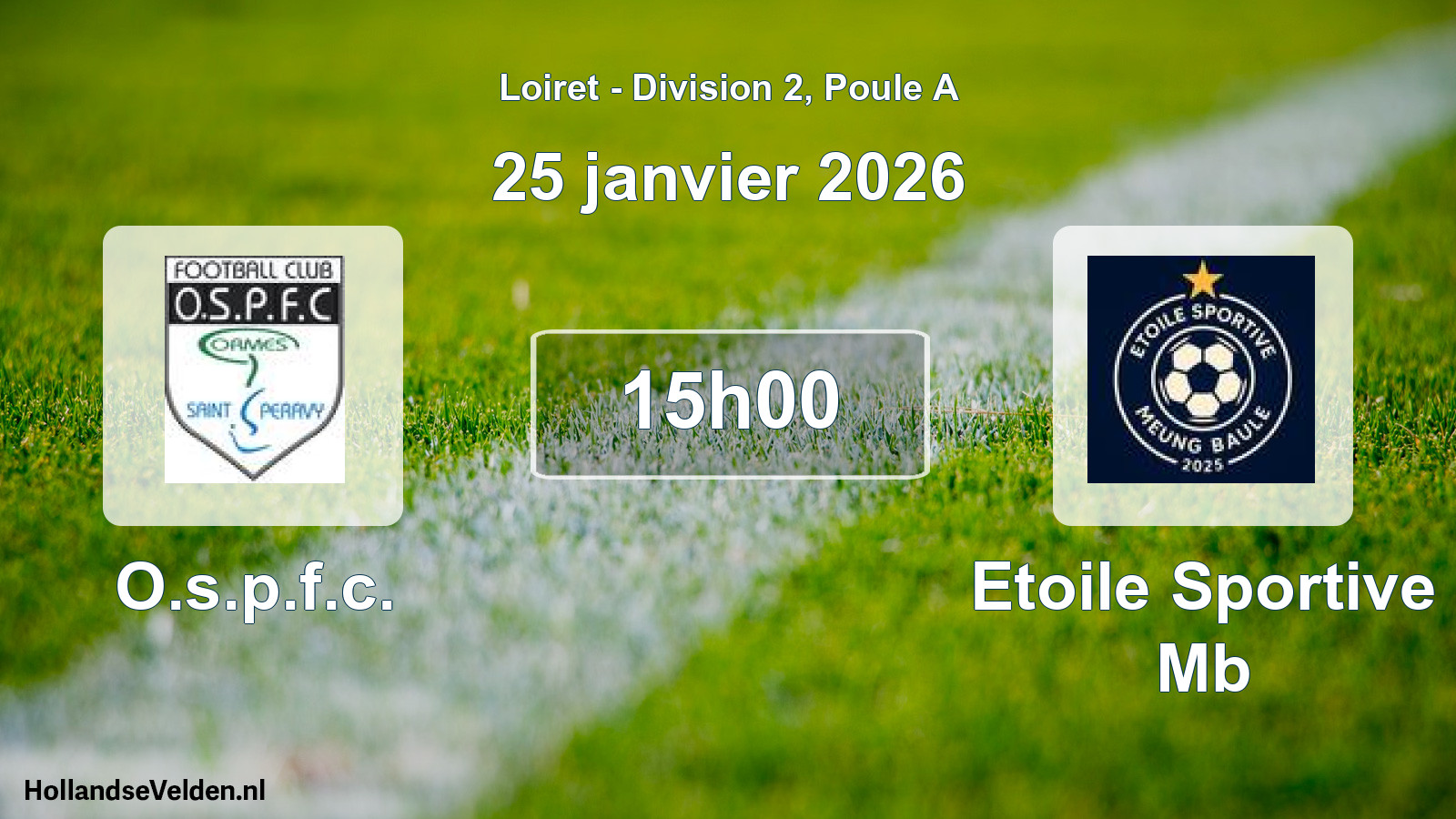 Scheduled Match: O.s.p.f.c. - Etoile Sportive Mb (25 January 2026)