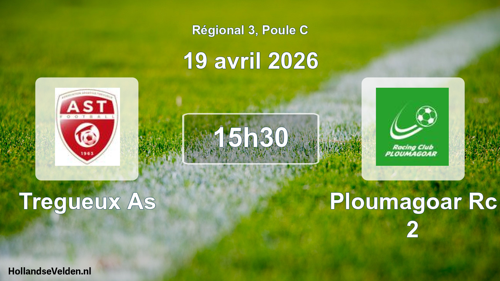 Geplande wedstrijd: Tregueux As - Ploumagoar Rc 2 (19 avril 2026)