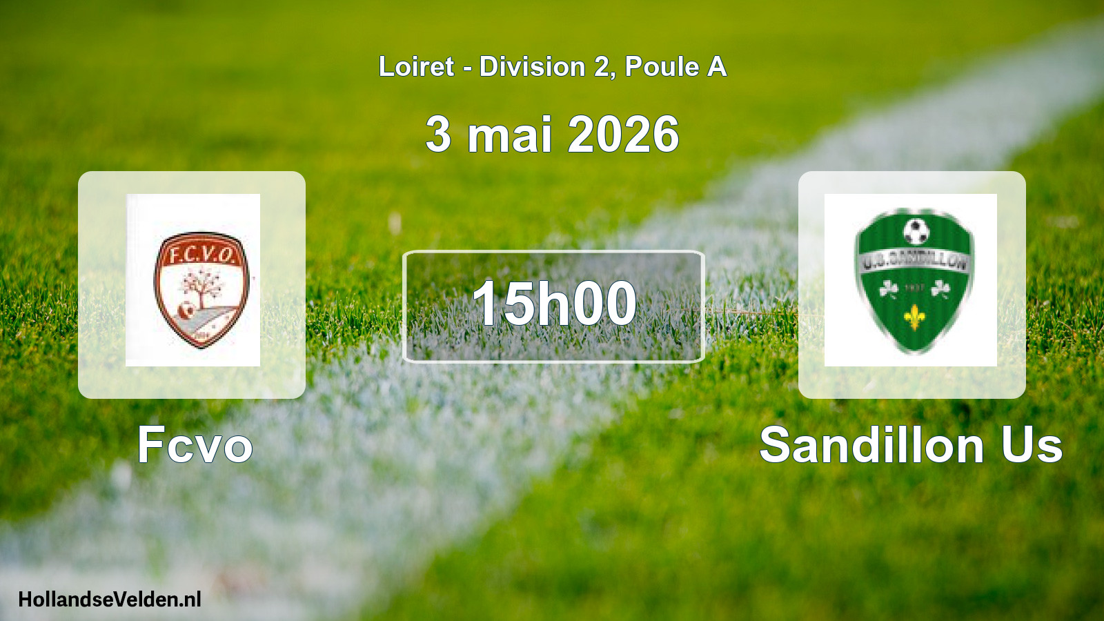 Geplande wedstrijd: Fcvo - Sandillon Us (3 mai 2026)