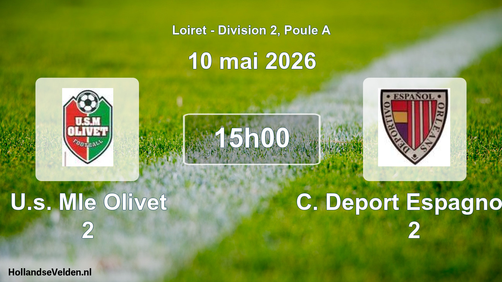 Scheduled Match: U.s. Mle Olivet 2 - C. Deport Espagnol O 2 (10 May 2026)