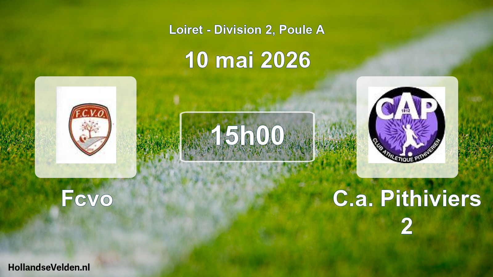 Geplande wedstrijd: Fcvo - C.a. Pithiviers 2 (10 mei 2026)