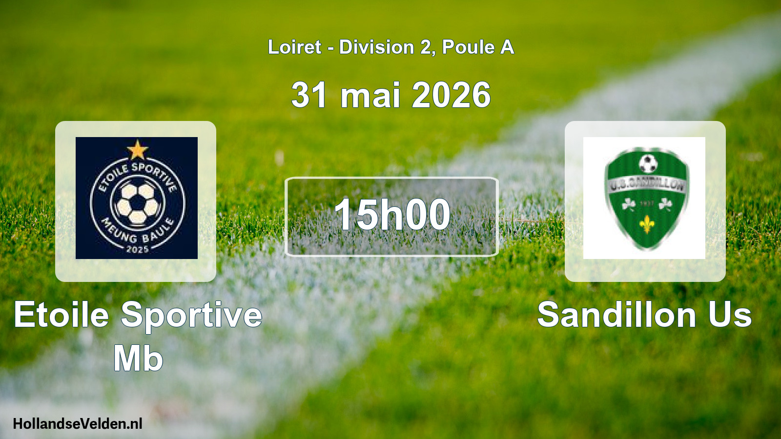 Geplande wedstrijd: Etoile Sportive Mb - Sandillon Us (31 mai 2026)